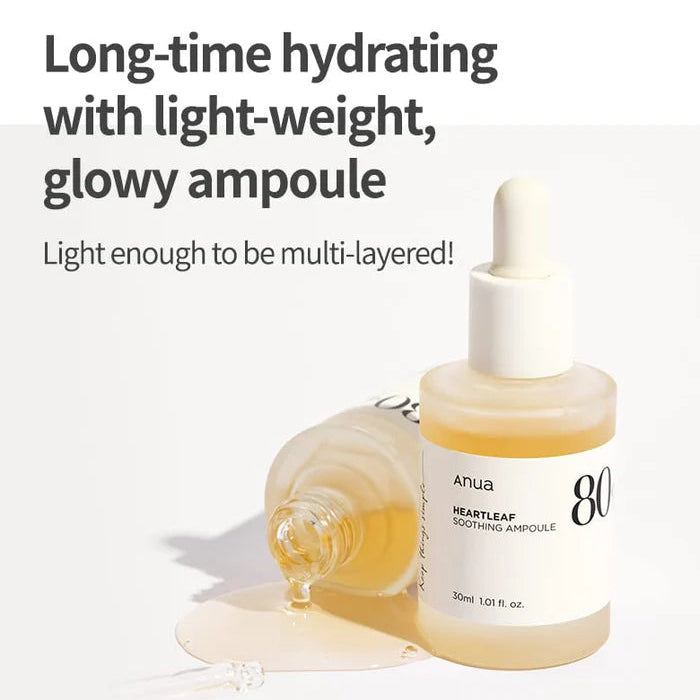 Anua Houttuynia Cordata 80% Moisture Soothing Ampoule - 30ml