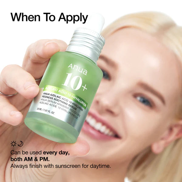 Anua Azelaic Acid 10+ Hyaluron Redness Soothing Serum - 30ml