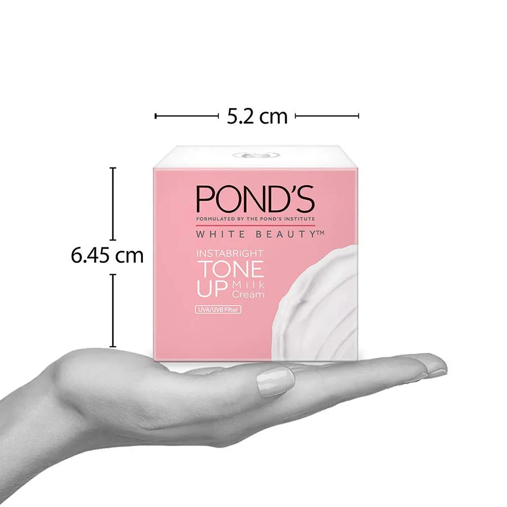 Pond’s White Beauty Insta Bright Tone Up Milk Cream 50g – Glow & Care khubsurti.pk