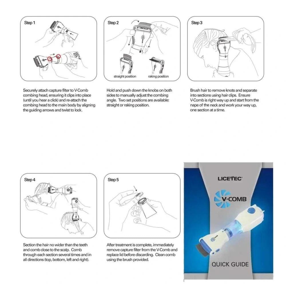 V Comb Electric Anti Lice Removal Machine khubsurti.pk