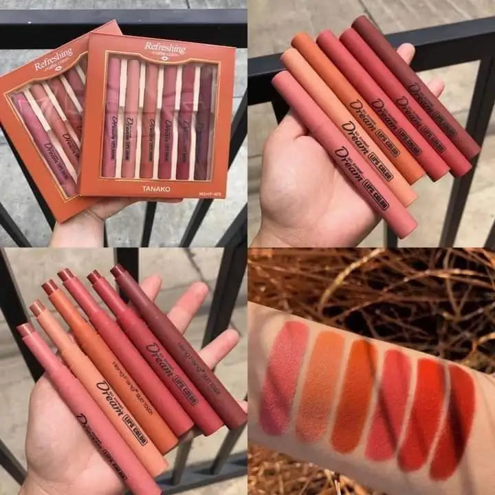 Heng Fang Silky Touch Refreshing Matte Dream Lips | 6 - Pack khubsurti.pk Heng Fang Silky Touch Refreshing Matte Dream Lips | 6 - Pack wddtrn-rx.myshopify.com